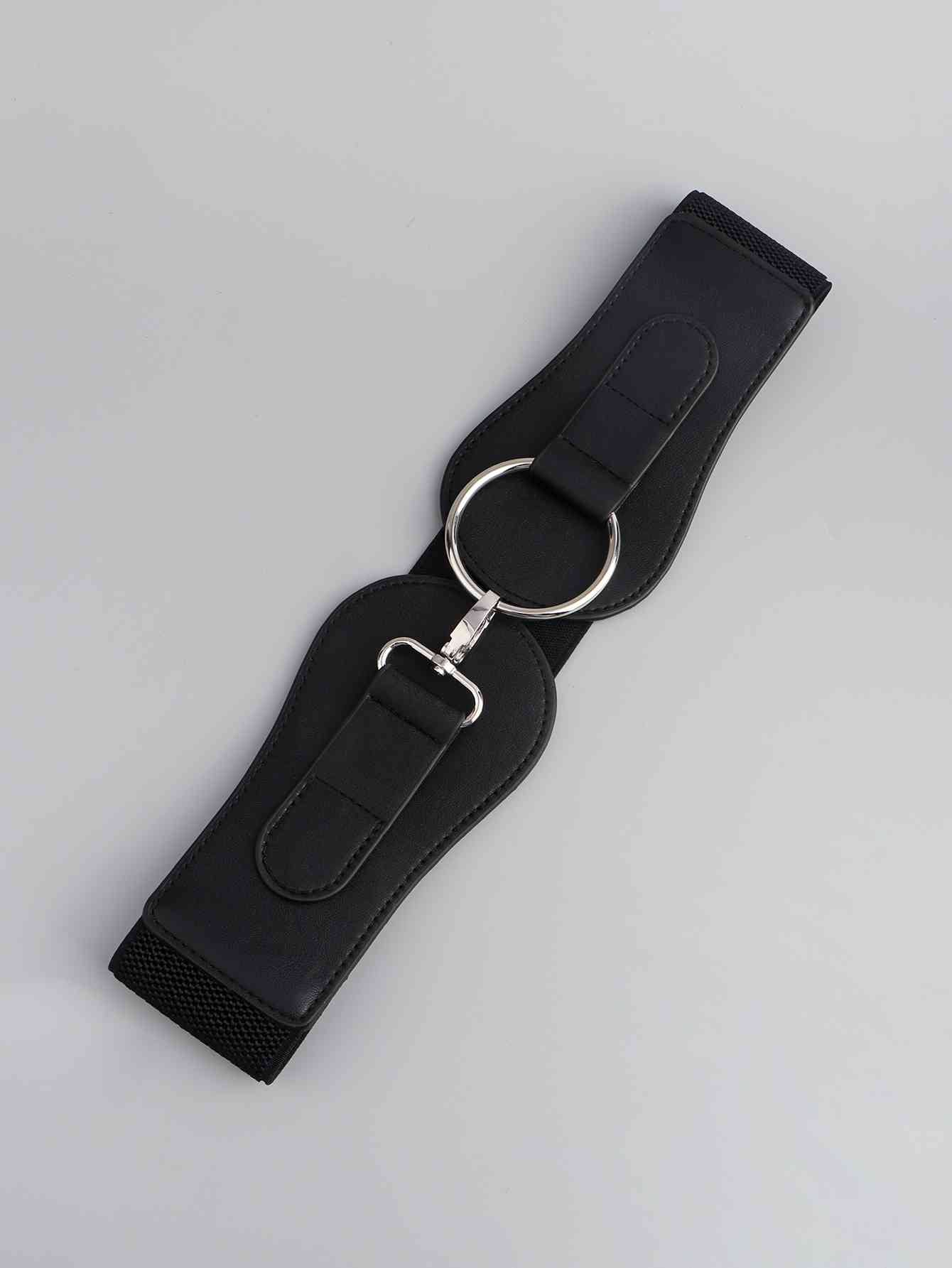 PU Elastic Wide Belt-2 colors