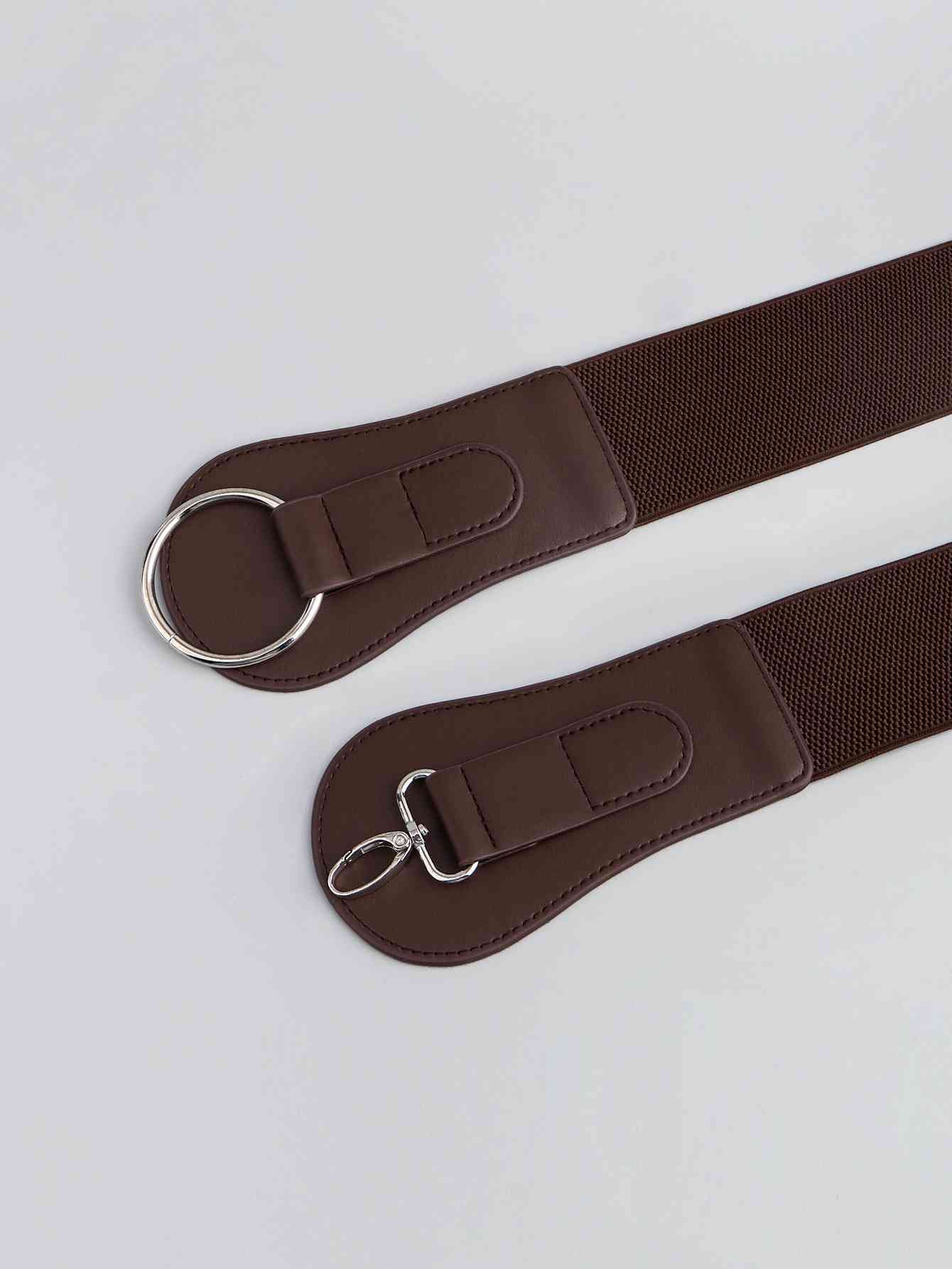 PU Elastic Wide Belt-2 colors