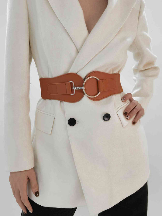 PU Elastic Wide Belt-2 colors