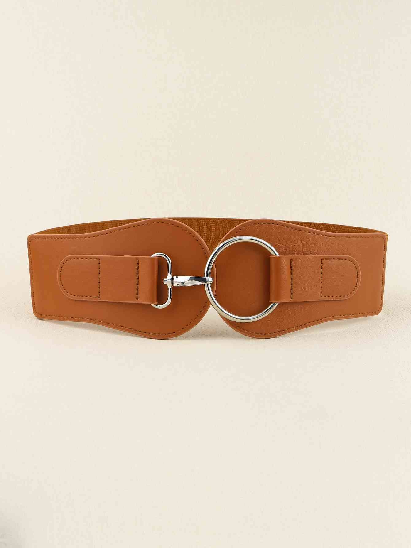 PU Elastic Wide Belt-2 colors